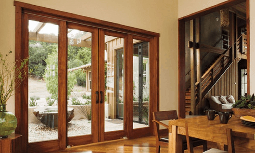 Cửa gỗ khung kính