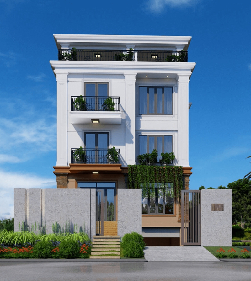 Hàng rào sắt biệt thự